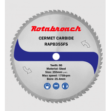 Rotabroach - Saw Blade Cermet Carbide RAPB355FS